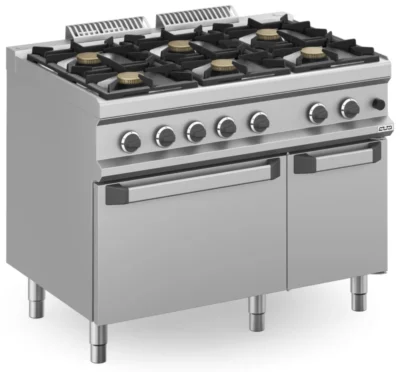 Cocina a gas 6 fuegos 6x7 Kw con Horno a Gas MFB711AFGXL MAGISTRA PLUS 700