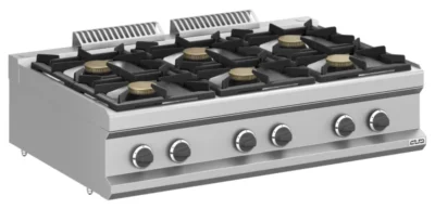 Cocina a gas 6 fuegos 6x7 Kw Sobremesa MFB711TXL MAGISTRA PLUS 700