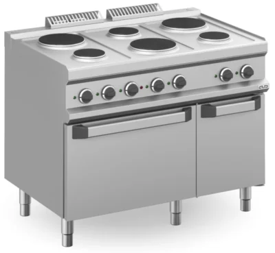 Cocina Eléctrica 6 zonas Redondas con Mueble MPR711A MAGISTRA PLUS 700