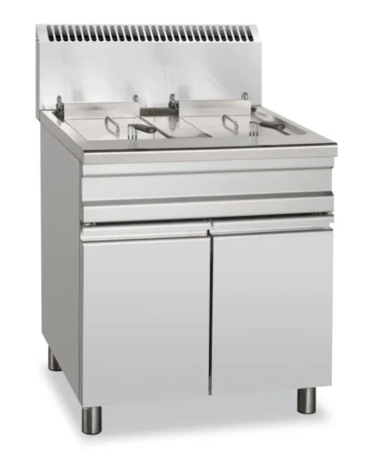 Freidora a Gas 14+14 Litros 13+13 kW con Mueble