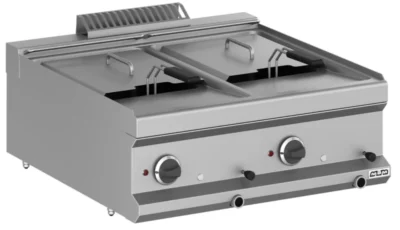 Freidora Eléctrica Sobremesa 2 cubaS 12+12 Litros 18 kW MFRE77T MAGISTRA PLUS 700