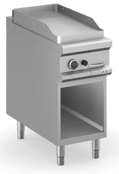 Frytop a gas 40 cm Placa Lisa Acero Rectificado con Mueble de 900 de fondo
