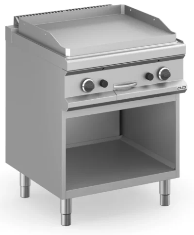Frytop a gas 70 cm Placa Lisa Acero Rectificado con Mueble