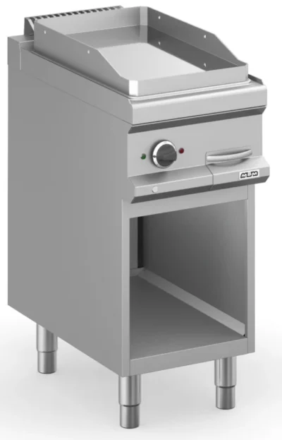 Frytop Eléctrico 40 cm Placa Lisa Cromo Duro con Mueble