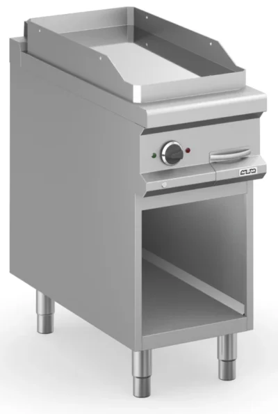 Frytop Eléctrico 40 cm Placa Lisa Cromo Duro con Mueble