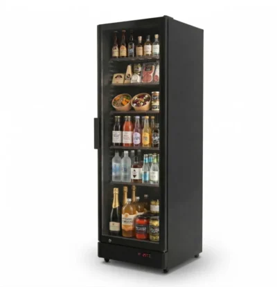 Armario Expositor Refrigerado 395 litros color Negro Línea PEKIN CS395B