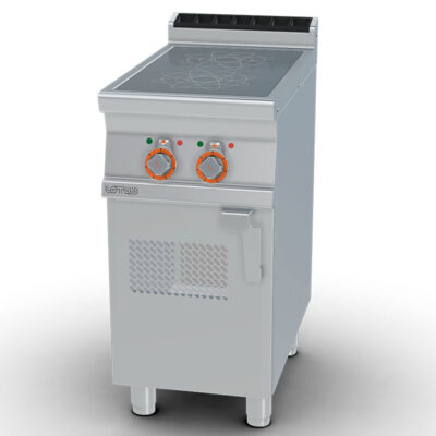 Cocina de inducción profesional de 2 zonas con mueble