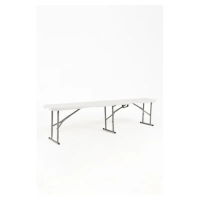 Banco tapizado de PVC con estructura metálica de 1820 mm