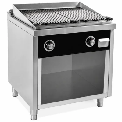 Barbacoa de gas profesional con estante