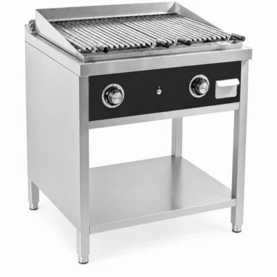 Barbacoa de gas profesional con estante