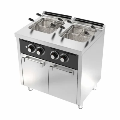 Cuecepastas profesional doble a gas con mueble