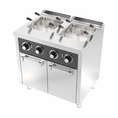 Cuecepastas profesional eléctrico doble con mueble