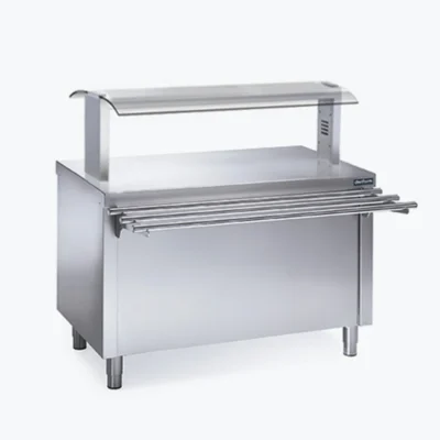 Mueble buffet neutro de acero inoxidable