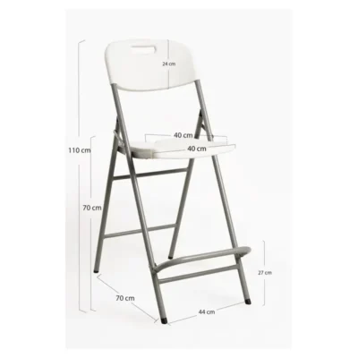 Pack de 2 taburetes altos de bar con respaldo de 1100 mm