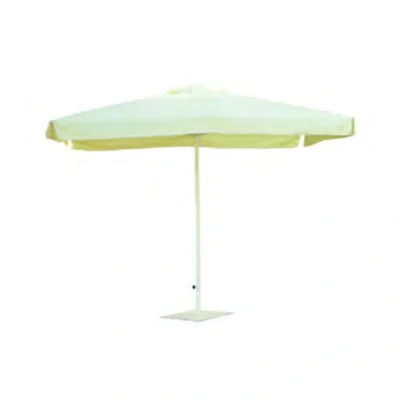 Parasol cuadrado de aluminio blanco de 3000 x 3000 mm