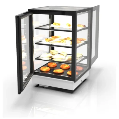 Vitrina caliente encastrable 600x600x815 mm 3 estantes 0,53 kW autoservicio