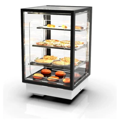 Vitrina caliente encastrable 600x600x815 mm 3 estantes 0,53 kW Grab & Go