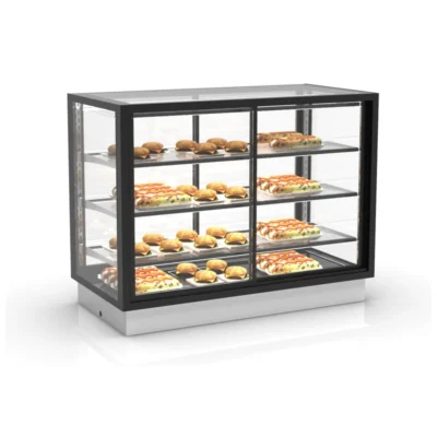 Vitrina caliente encastrable 1200x600x815 mm 3 estantes 1,06 kW autoservicio