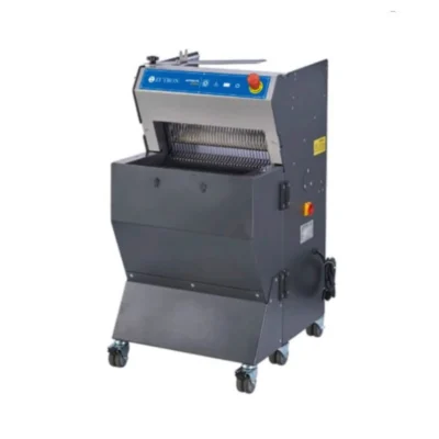 Rebanadora de pan industrial automática con cubierta de seguridad