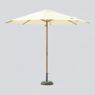 Parasol redondo de aluminio Ø3000 mm con apertura hidráulica