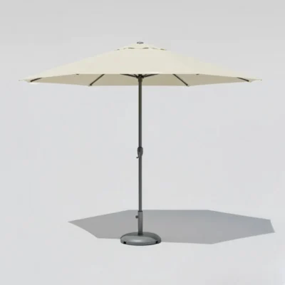 Parasol redondo de aluminio Ø3000 mm hidrófugo con doble polea