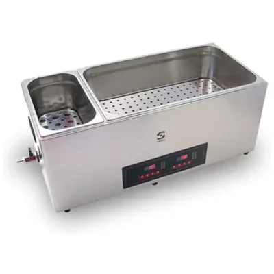 Cocedor sous vide al baño maría con dos cubas