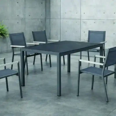 Sillón para terraza de aluminio 550 x 500 x 900 mm