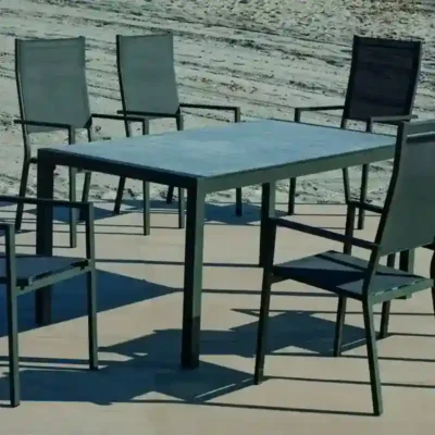 Sillón de exterior con respaldo alto 550 x 820 x 900 mm