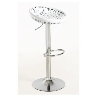 Taburete regulable redondo de PVC de 710 a 920 mm