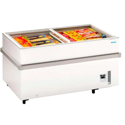 Congelador puerta cristal 459 litros