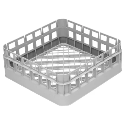 Cesta universal de polipropileno con fondo plano de 400 x 400 x 146 mm para lavavajillas