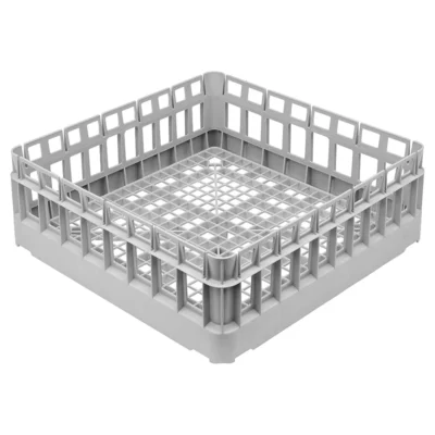 Cesta universal de polipropileno con fondo plano de 500 x 500 x 170 mm para lavavajillas
