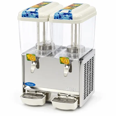 Horchatera refrigerada profesional con dos depósitos y agitador