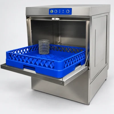 Lavavajillas profesional cesta 500 x 500 mm con bomba de desagüe