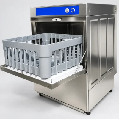 Lavavasos profesional cesta 400 x 400 mm con bomba de desagüe