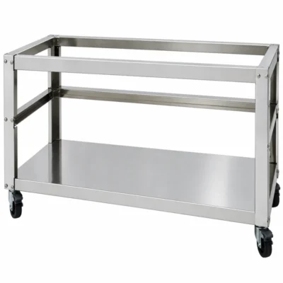 Soporte con ruedas para asador de pollos