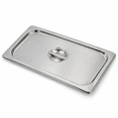 Tapa Gastronorm GN 1/4 de acero inoxidable con asa central