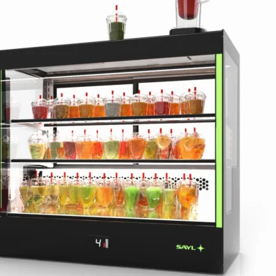 Vitrina cerrada refrigerada compacta de 1015 mm