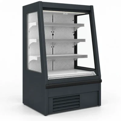 Vitrina semimural refrigerada abierta de 625 x 885 x 1500 mm